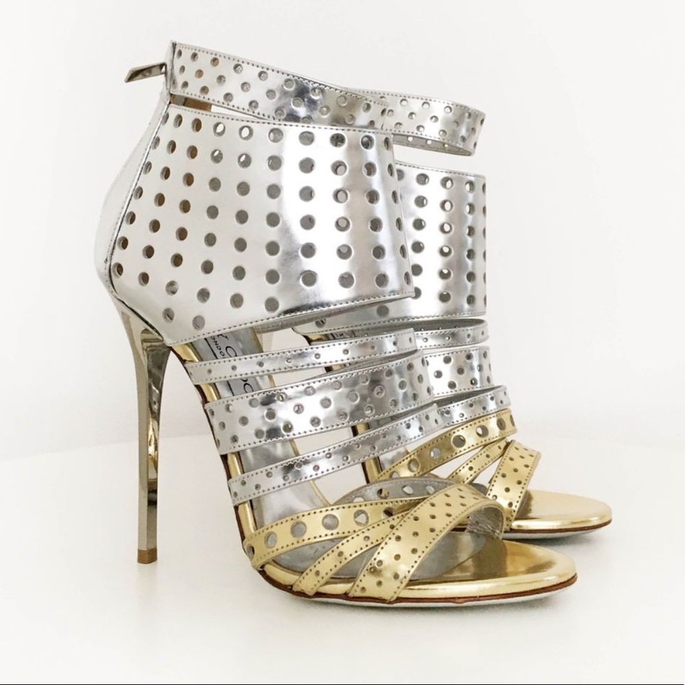 Jimmy Choo Malika perforated sandal 37